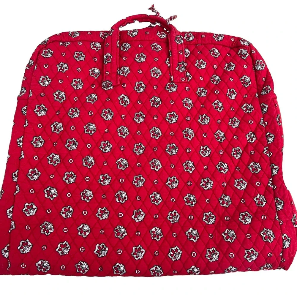 Vera Bradley Americana Red Garment Travel Bag Retired Vintage